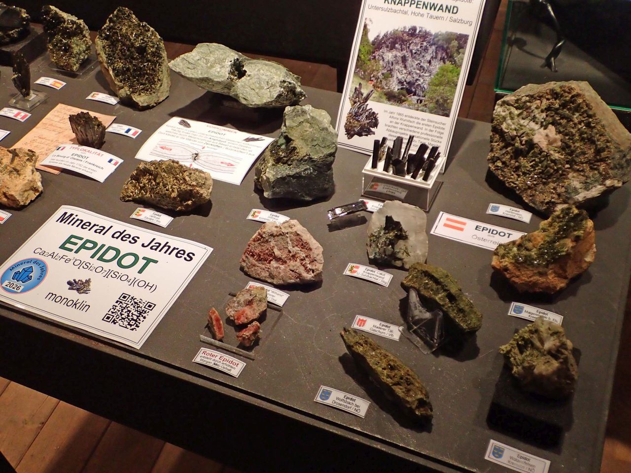 Geozentrum Steinstadel, Sonderausstellung 2026 "Epidot - Mineral des Jahres 2026"